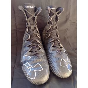 Under Armour Mens High Top Lacrosse Cleats, Clutchfit
